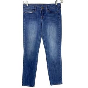 J. CREW Toothpick Ankle Smaller Men Boys Dark Blue Skinny Jeans Great Condition